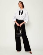 Pinko De piele geantă pe umăr Double Mini