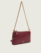 Pinko De piele geantă pe umăr Double Mini