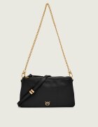 Pinko De piele geantă pe umăr Double Mini