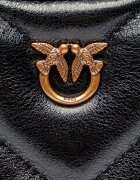 Pinko De piele geantă pe umăr Half Moon Baby