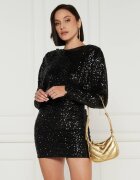 Pinko De piele geantă pe umăr Half Moon Baby
