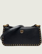 Pinko De piele geantă pe umăr Half Moon Horizontal Mini