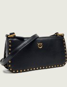 Pinko De piele geantă pe umăr Half Moon Horizontal Mini