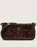 Pinko De piele geantă pe umăr Half Moon Horizontal Mini