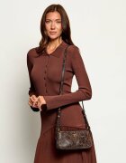 Pinko De piele geantă pe umăr Half Moon Horizontal Mini