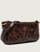 Pinko De piele geantă pe umăr Half Moon Horizontal Mini