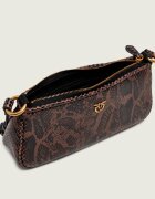 Pinko De piele geantă pe umăr Half Moon Horizontal Mini