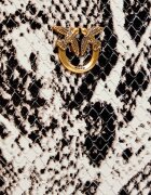 Pinko De piele geantă pe umăr Half Moon Horizontal Mini