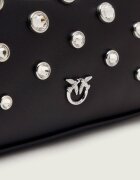 Pinko De piele geantă pe umăr HALF MOON MINI