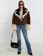 Pinko De piele geantă pe umăr Love Click Exagon Classic