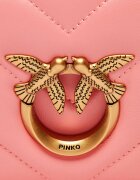 Pinko De piele geantă pe umăr Love Click Mini