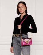 Pinko De piele geantă pe umăr Love Click Mini Big Chevron