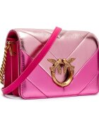 Pinko De piele geantă pe umăr Love Click Mini Big Chevron