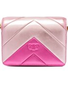 Pinko De piele geantă pe umăr Love Click Mini Big Chevron