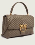 Pinko De piele geantă pe umăr Love Lady Puff