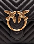 Pinko De piele geantă pe umăr Love Lady Puff Classic