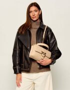 Pinko De piele geantă pe umăr Love Lady Puff Classic