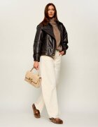 Pinko De piele geantă pe umăr Love Lady Puff Classic