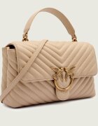 Pinko De piele geantă pe umăr Love Lady Puff Classic