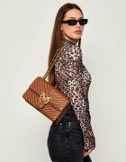 Pinko De piele geantă pe umăr Love One Classic