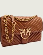 Pinko De piele geantă pe umăr Love One Classic