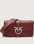 Pinko De piele geantă pe umăr Love One Classic Slouchy