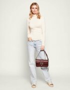 Pinko De piele geantă pe umăr Love One Classic Slouchy