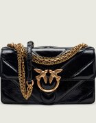 Pinko De piele geantă pe umăr Love One Classic Tripla Catena