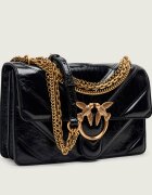 Pinko De piele geantă pe umăr Love One Classic Tripla Catena