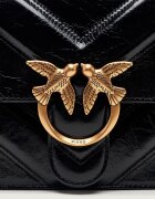 Pinko De piele geantă pe umăr Love One Classic Tripla Catena