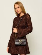Pinko De piele geantă pe umăr Love One Mini