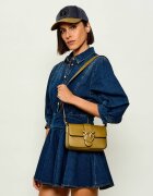 Pinko De piele geantă pe umăr LOVE ONE MINI SLOUCHY
