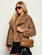 Pinko De piele geantă pe umăr Love One Slouchy Classic