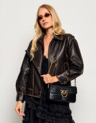 Pinko De piele geantă pe umăr Love One Slouchy Classic