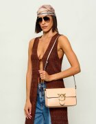 Pinko De piele geantă pe umăr LOVE ONE SLOUCHY CLASSIC