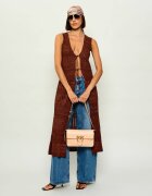 Pinko De piele geantă pe umăr LOVE ONE SLOUCHY CLASSIC