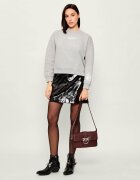 Pinko De piele geantă pe umăr LOVE ONE SLOUCHY ZIP CLASSIC