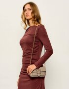 Pinko De piele geantă pe umăr Love Pocket New Buckle