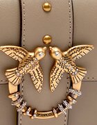 Pinko De piele geantă pe umăr Love Pocket New Buckle