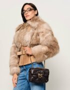 Pinko De piele geantă pe umăr Love Puff Crinckle Mini
