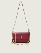 Pinko De piele geantă pe umăr Phone Pocket Chain