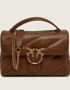 Pinko De piele geantă pe umăr Puff Classic New Buckle