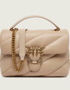 Pinko De piele geantă pe umăr Puff Classic New Buckle
