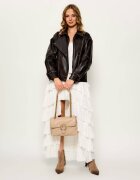 Pinko De piele geantă pe umăr Puff Classic New Buckle