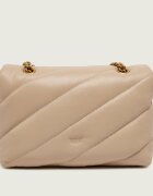 Pinko De piele geantă pe umăr Puff Classic New Buckle