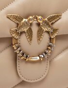 Pinko De piele geantă pe umăr Puff Classic New Buckle