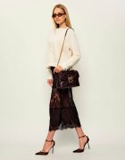 Pinko De piele geantă pe umăr Puff Classic New Buckle
