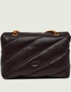 Pinko De piele geantă pe umăr Puff Classic New Buckle