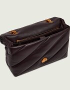Pinko De piele geantă pe umăr Puff Classic New Buckle