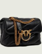Pinko De piele geantă pe umăr Puff Mini New Buckle